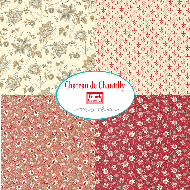(25x25)moda Chateau de Chantilly 4枚セット