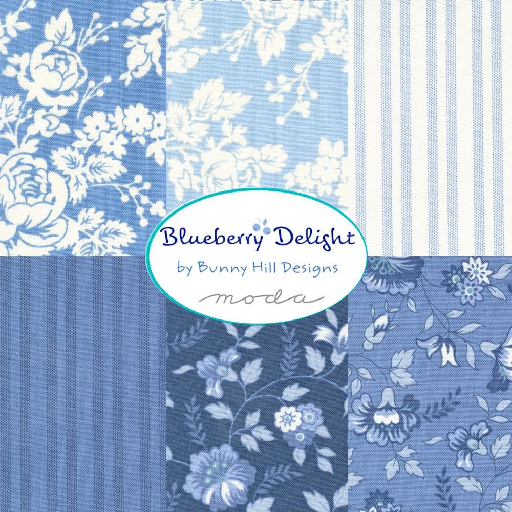(25x25)moda Blueberry Delight 6枚セット