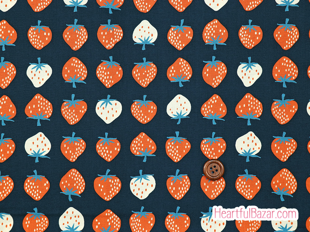 (110x60)RSS Strawberry いちご ネイビー