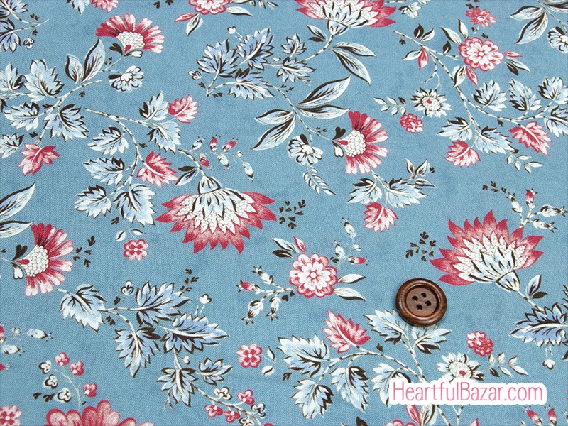(110x100)moda Regency Zarafa フラワーズ ブルー