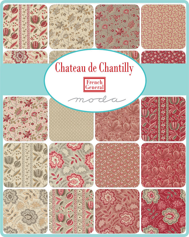 (25x25)moda Chateau de Chantilly 4枚セット
