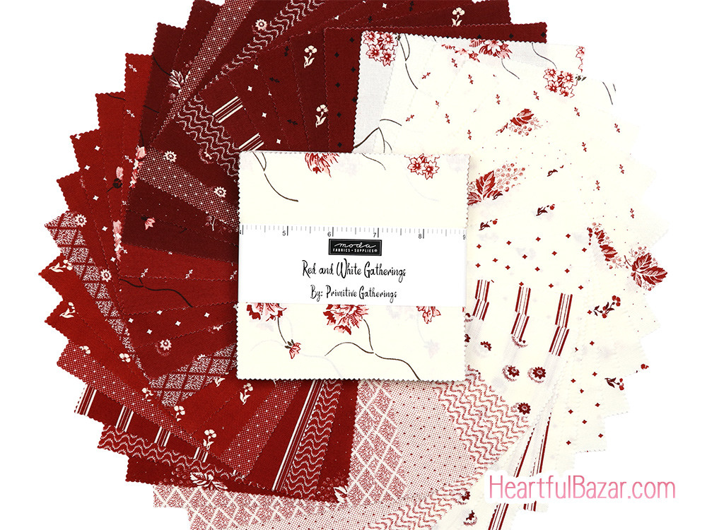 [cp]moda Red and White Gatherings 42枚セット