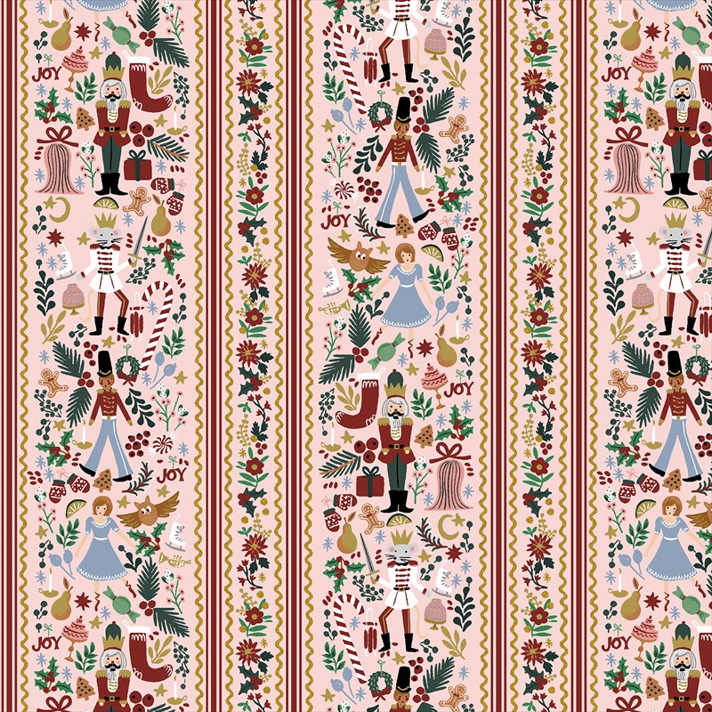 [oc]COTTON+STEEL HOLIDAY CLASSICS IV くるみ割り人形 ピンク