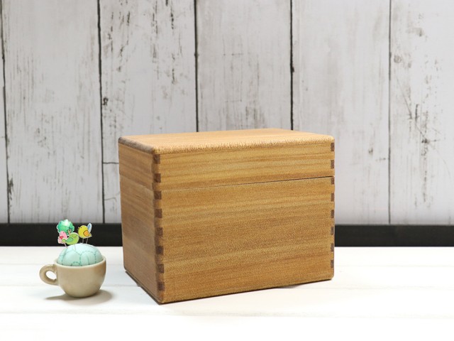 [木製]小さめサイズの裁縫箱(ナチュラル)