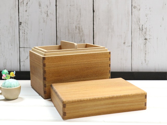 [木製]小さめサイズの裁縫箱(ナチュラル)