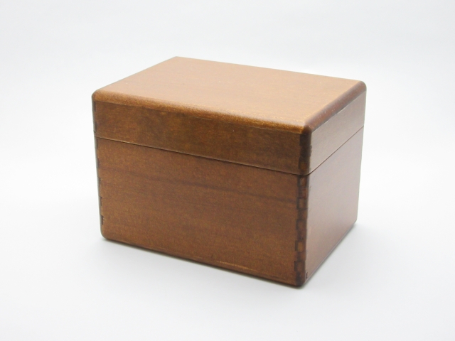 [受注制作]木製小さめサイズの裁縫箱(色:オーク)